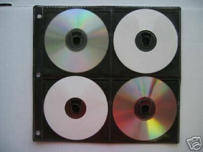 800 BINDING SLEEVES, 8 DISK, BLACK - SF005BLK