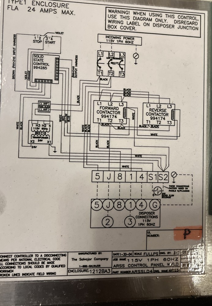 Salvajor ARSSLD4 Control Panel Complete 115V 1PH