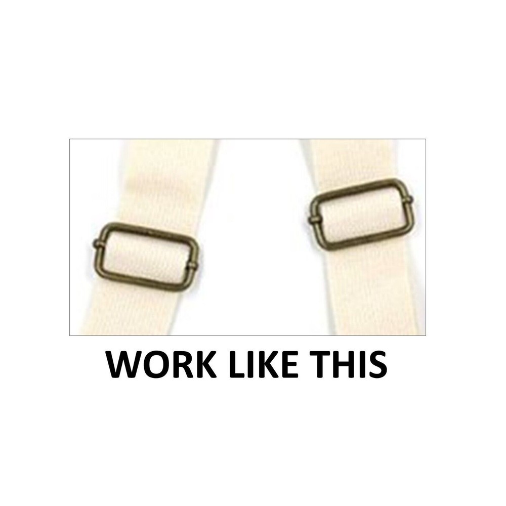 (12) ONE INCH Chrome Slide, 1" Metal adjustable Webbing Backpack Strap Buckles