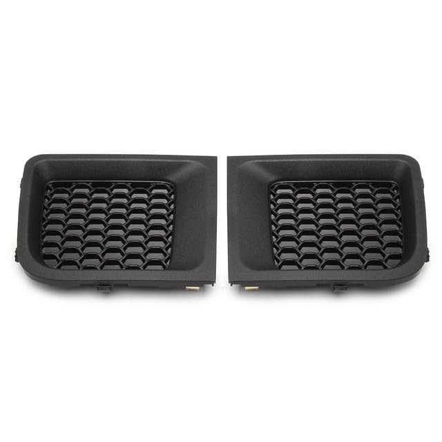 Front Bumper Grille Insert 15-18 Jeep Renegade Black Pair