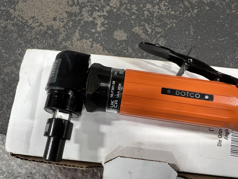 Dotco 12LF201-36 Right Angle Grinder - Black/Orange