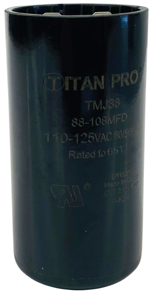 TMJ88, Packard Start Capacitor, Round, 88-108 Mfd., 110-125 Volt