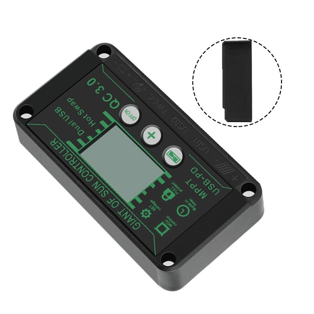 Waterproof Solar Panel Regulator with Real Time Performance Monitoring