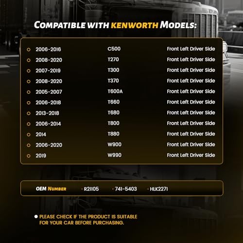 Power Window Regulator with Motor Compatible with Kenworth Front Driver Side