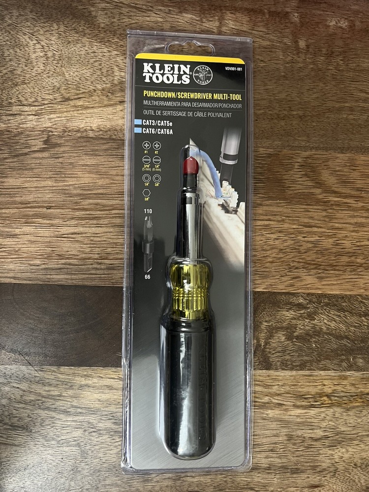 Klein Tools VDV001-081 Punchdown Screwdriver Multi-Tool - NEW