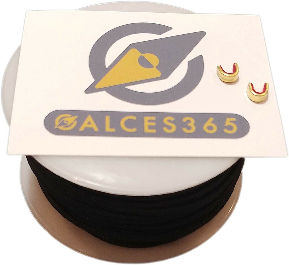 100 Feet Release Nock Archery Compound Bow D-Loop Durable Wire and 2 Nock Points