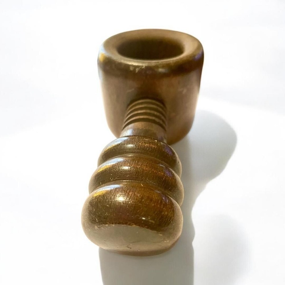 Wooden Mallet-Style Nutcracker Rustic Hand-Carved Design Adjustable