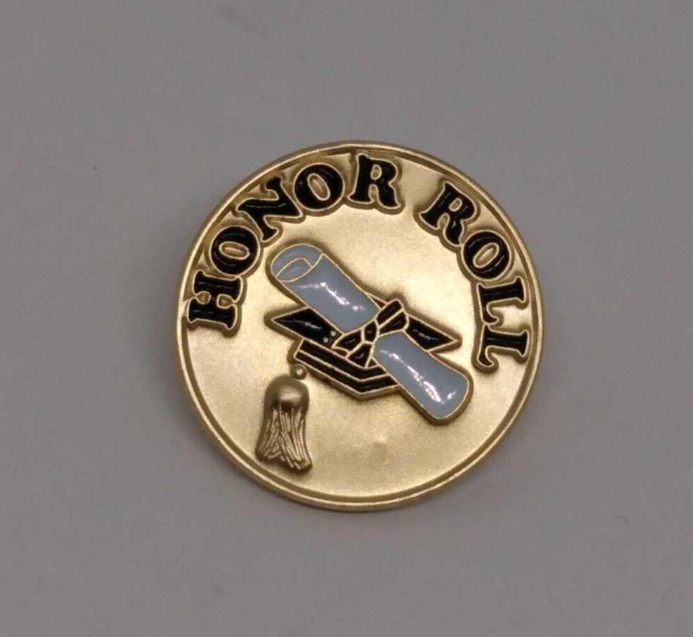 HONOR ROLL Gold Tone Tack Pin