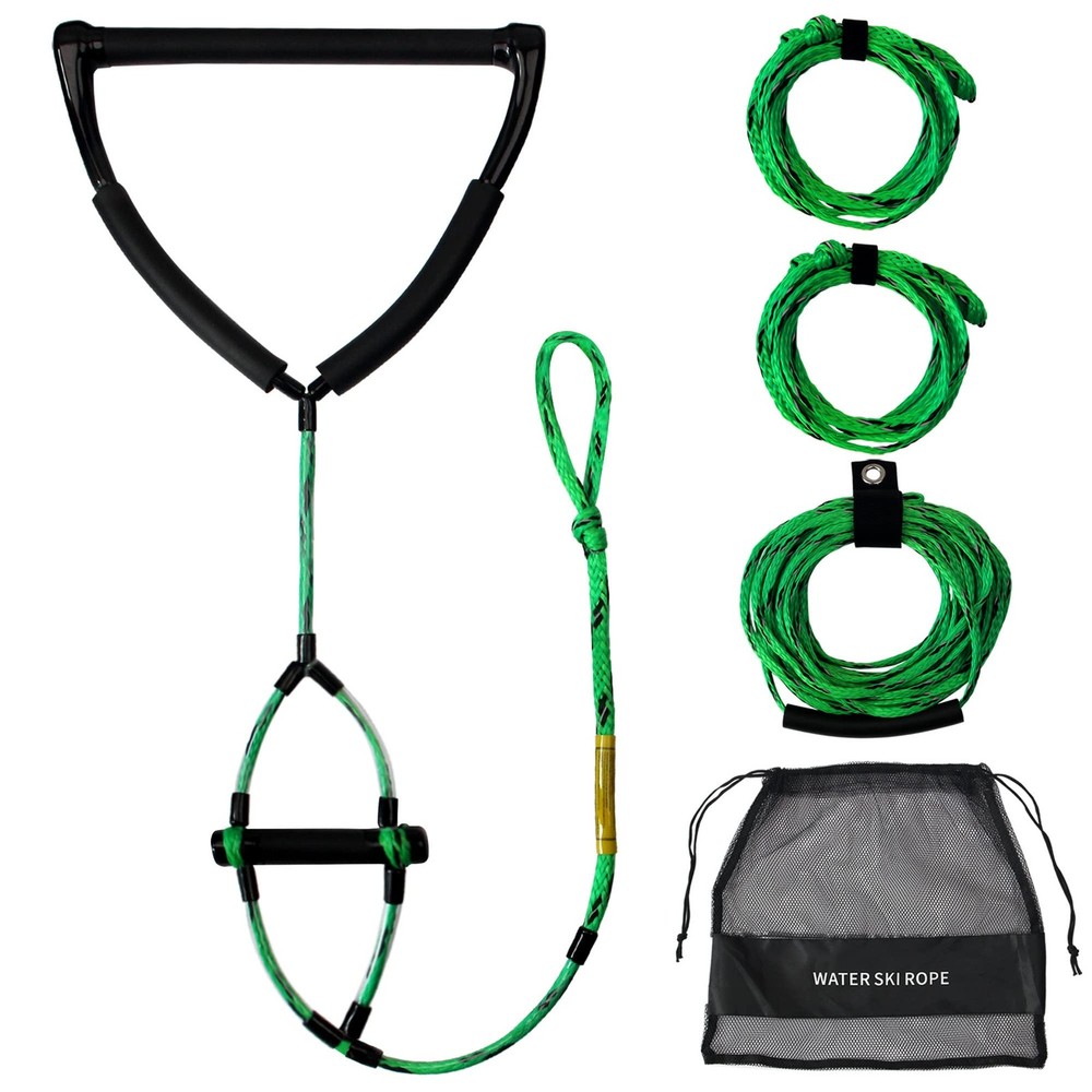 MAYAPHILOS 75ft Wakeboard Water Ski Kneeboard Rope with 15in Floating Handles...