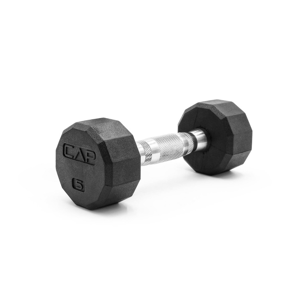 CAP Barbell Coated Hex Dumbbell Weight | Multiple Options 5 lb