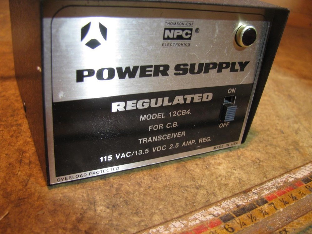 Thompson CFS MPC Electronics Model 12CB4 Regulated Power Supply 12 Volt