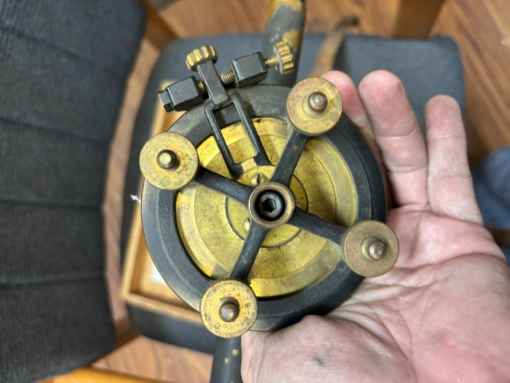 Antique C.L Berger & Sons Survey Transit Solid Brass W Case