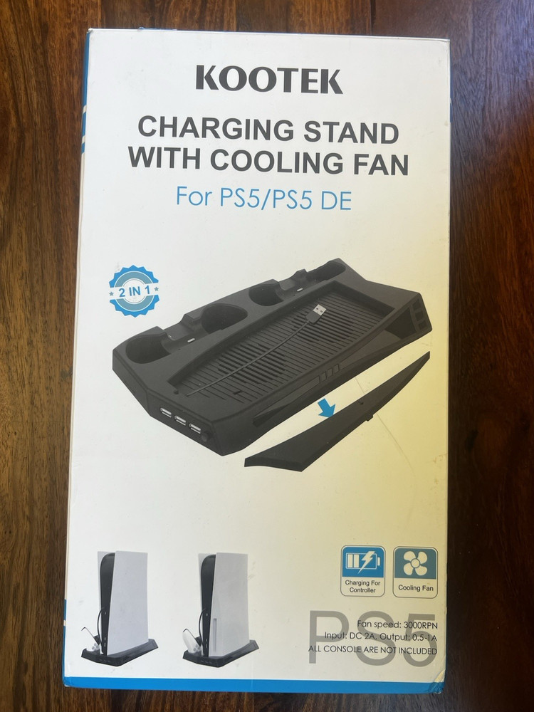 Kootek CHARGING Stand with Cooling Fan for PS5