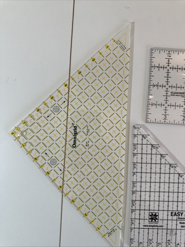 3 Quilting Cutting Triangles/squares
