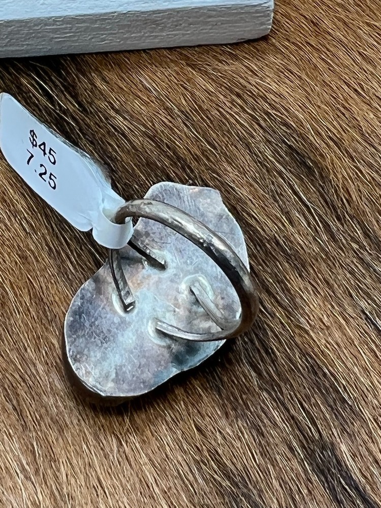 TURQUOISE ~ STERLING ~ RING (7.25)