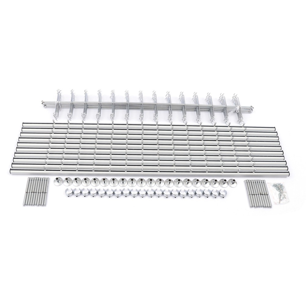 10pcs Eyeglass Display Rod Rack Aluminium Wall-Mounted Sunglasses Storage Frame