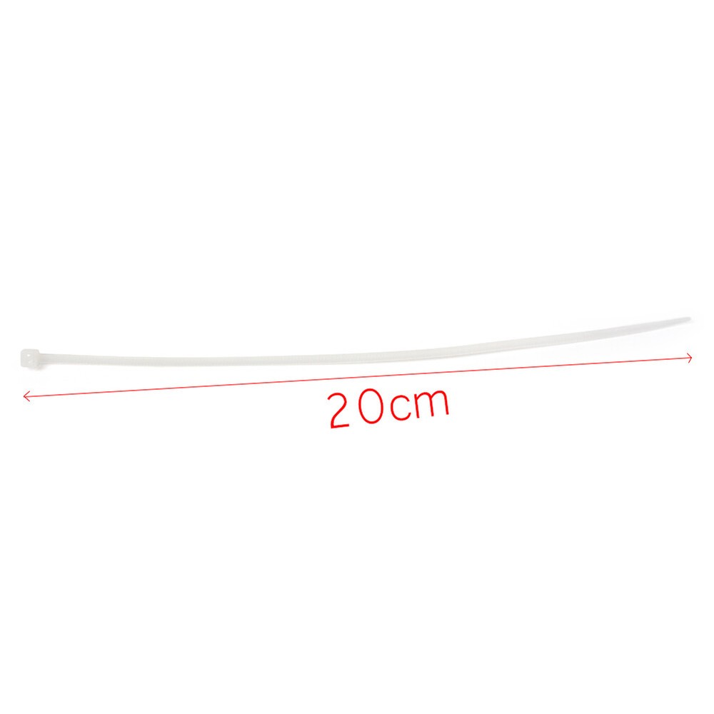 8" inch 1000 PCS Pack Network Cable Cord Wire Tie Strap Zip Nylon White US