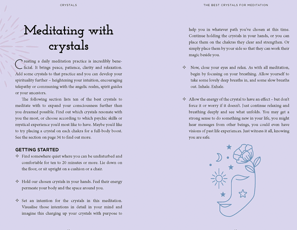 Crystals Oracle Deck: Includes a 52 Oracle Deck w Instructions Beginners Tarot
