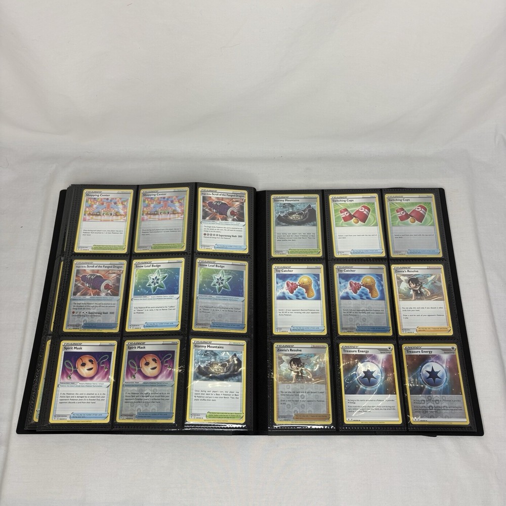 Evolving Skies SWSH Base Set Holo Reverse V Folio 9 Pocket Binder BCW