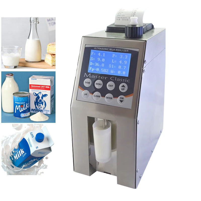 LM2 Milk Analyzer Dairy Composition Test Milk Fat Proteins PH Detection+ Printer