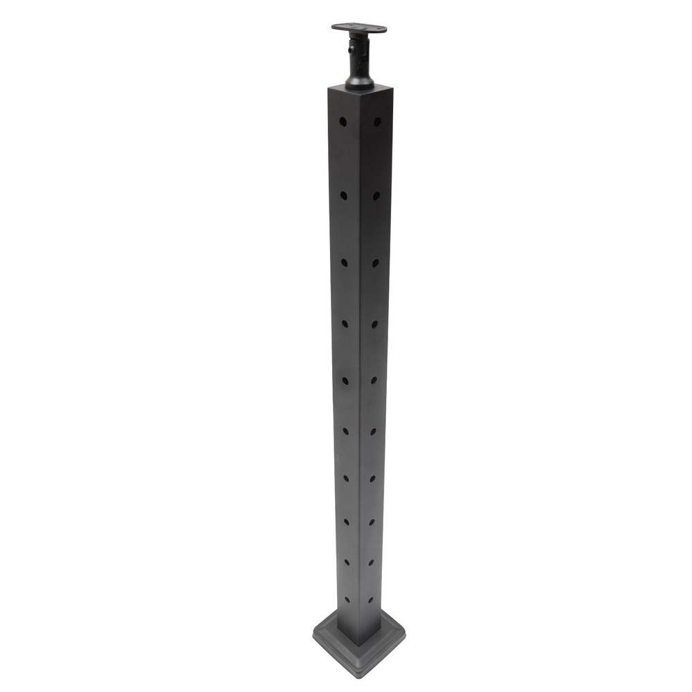 Square Cable Railing Post Wood Concrete Level Deck Corner Post Stainless
