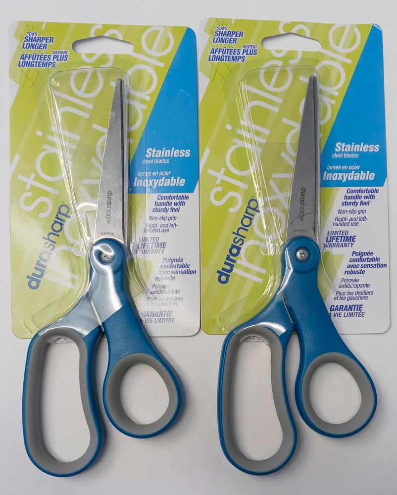 Durasharp Scissors 8" Soft Grip 2pc 120280