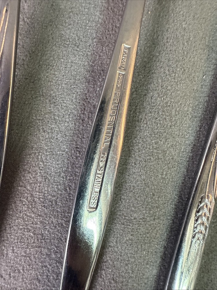 Prudential Stainless “Wheat Sprig” Design Flatware Japan 52 Piece Set