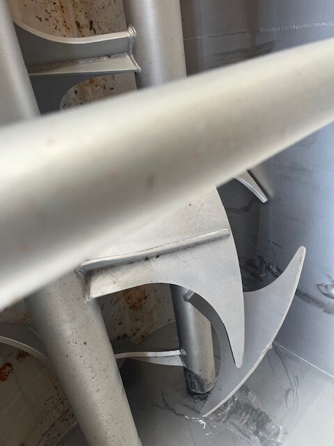 FPEC Model 814 intermeshing Vacuum C02 paddle blender, 6000 lbs. capacity