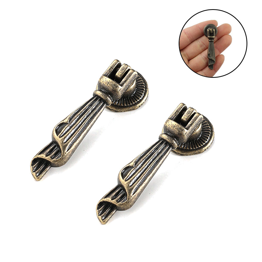 2/5/10Pcs Retro Drop Pull Handle Cabinet Pulls Kitchen Cupboard Door Drawer Knob