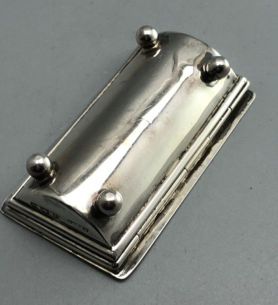 Victorian Silver Double Stamp Case Cornelius Birmingham 1900 ELZX
