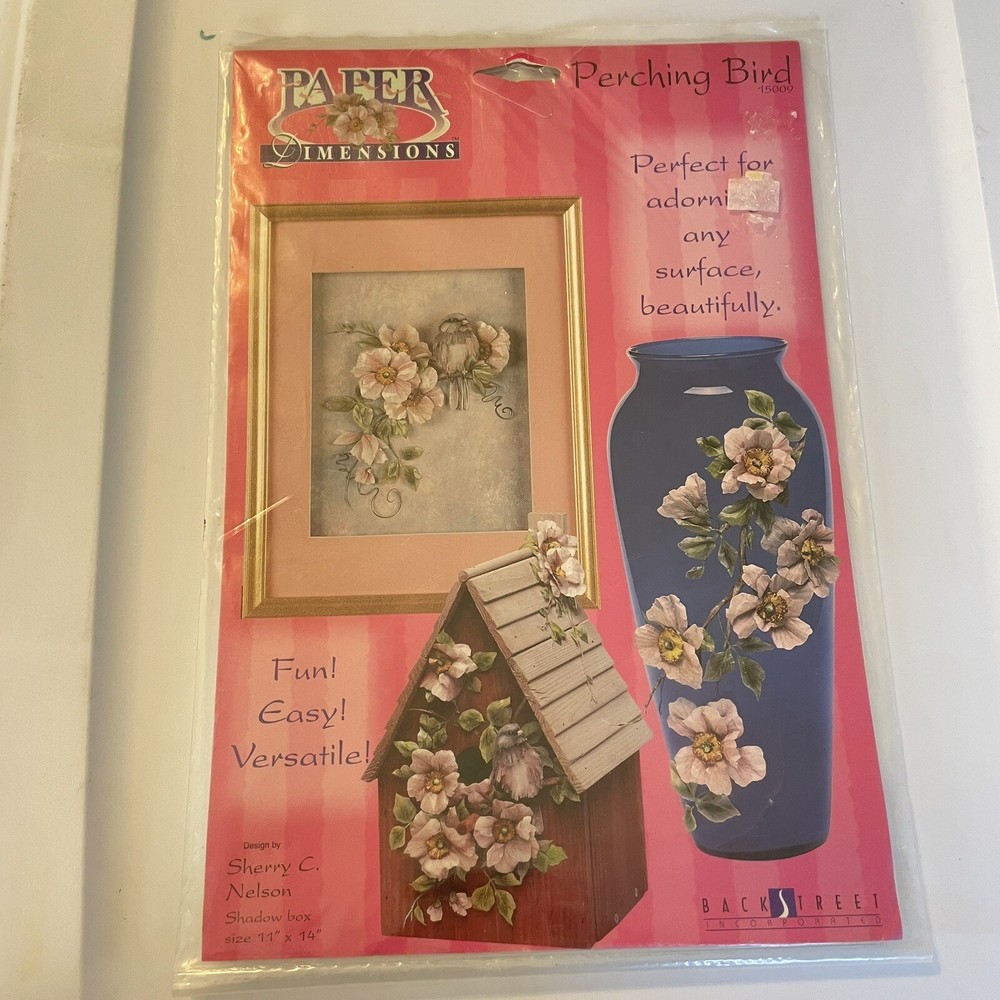 Paper Dimensions Perching Bird Kit 15009 Sherry Nelson NEW