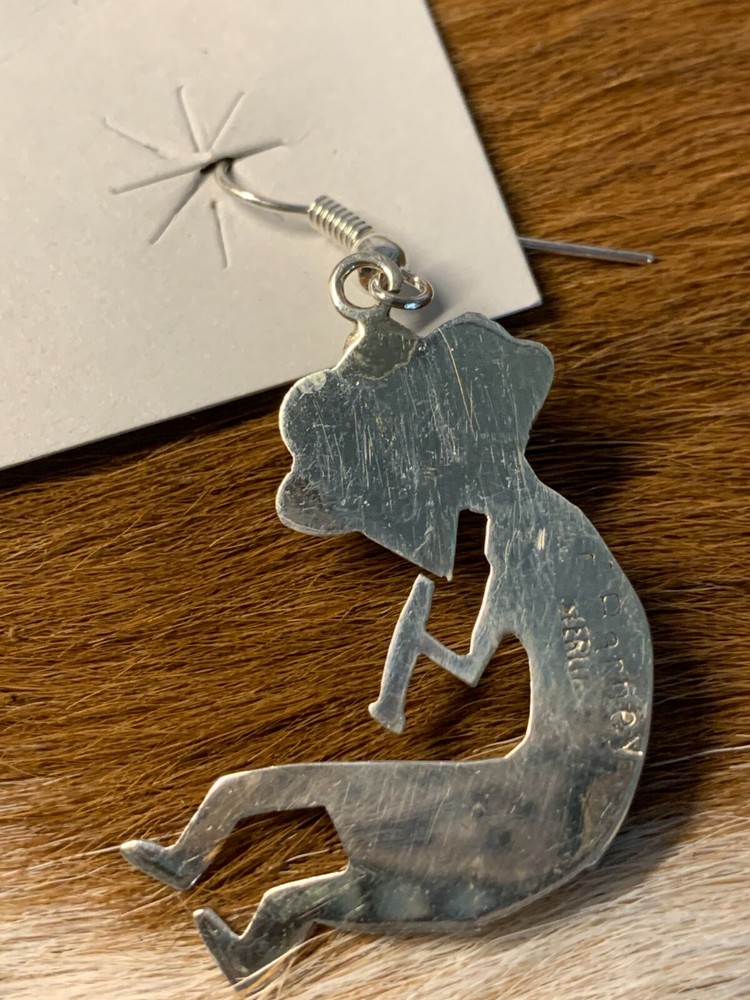 KOKOPELLI ~ STERLING ~ DANGLE ~ EARRINGS