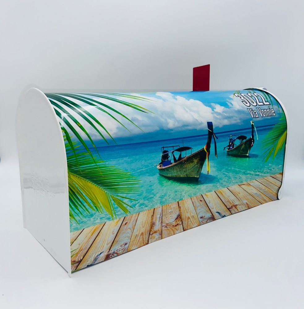 Tropical custom mailbox, Mothers Day Gift