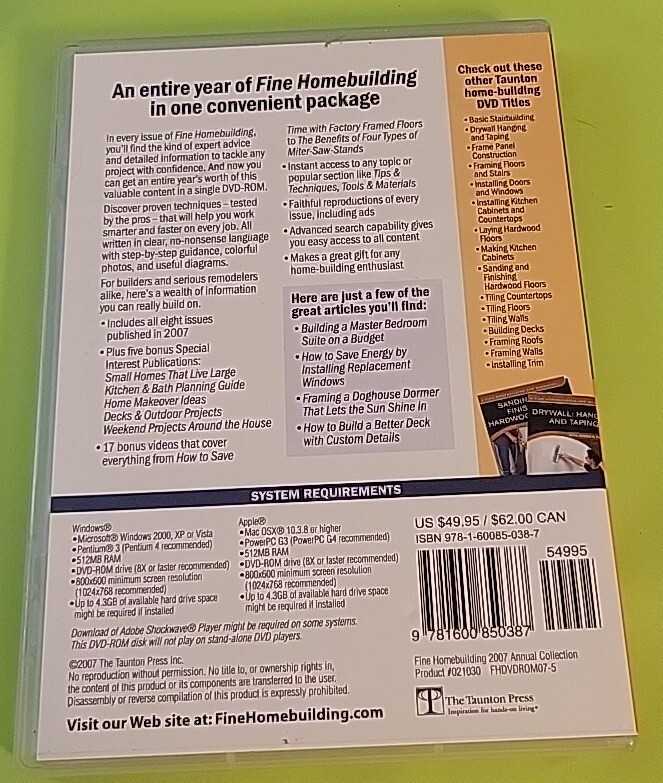 Fine Homebuilding 2007 Annual Collection