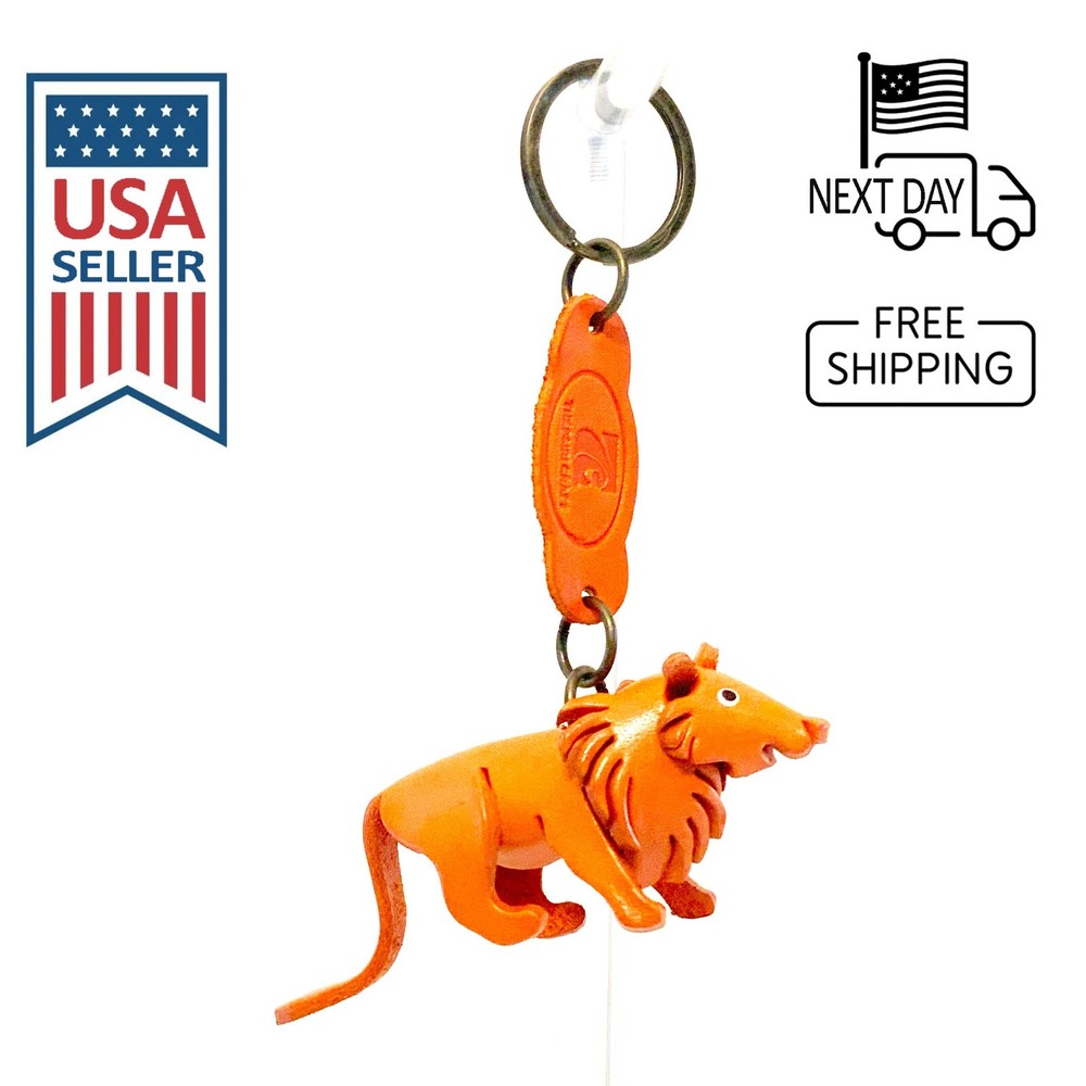 Lion Handmade Leather Keyring