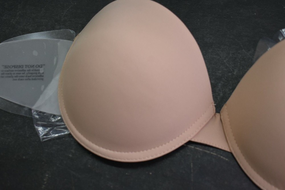 Go Bare Womens Ultimate Boost Bra Strapless Adhesive Backless Push Up Cups C