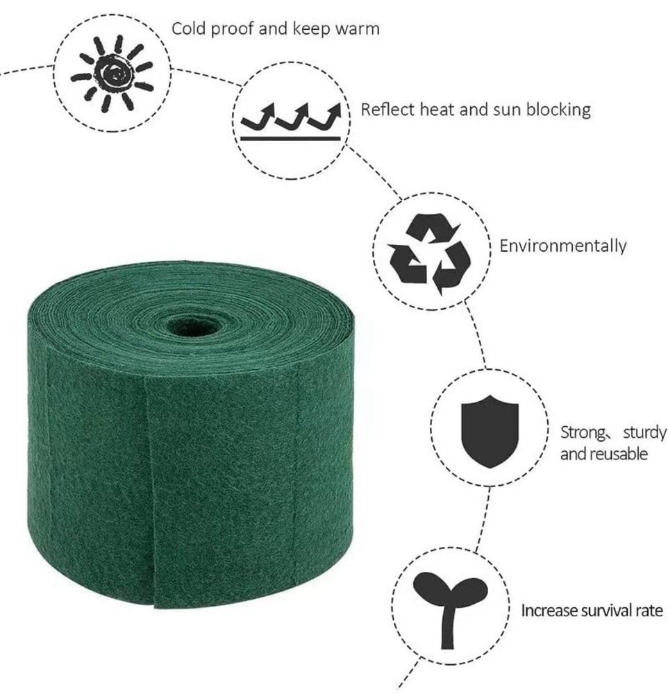 （2 Pack） Tree Protector Wrap - 50 Feet Winter-Proof Tree Trunk Guard, Shrub Plan