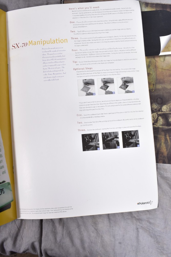 Vintage POLAROID Book BUNDLE Inspiration Step by Step Guide, Guides, Awards & Mo
