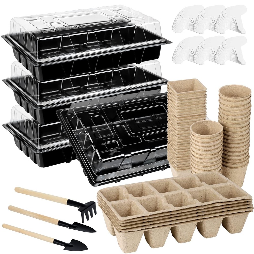 Aodaer 193 Pack Seed Starter Kit Including Seed Starter Tray Peat Pots for Se...