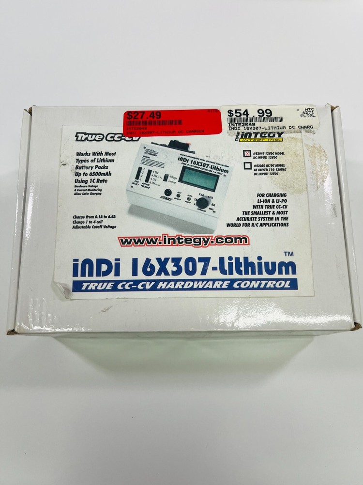 Integy Indi 16x-Lithium AC/DC Charger True CC-CV Hardware Control