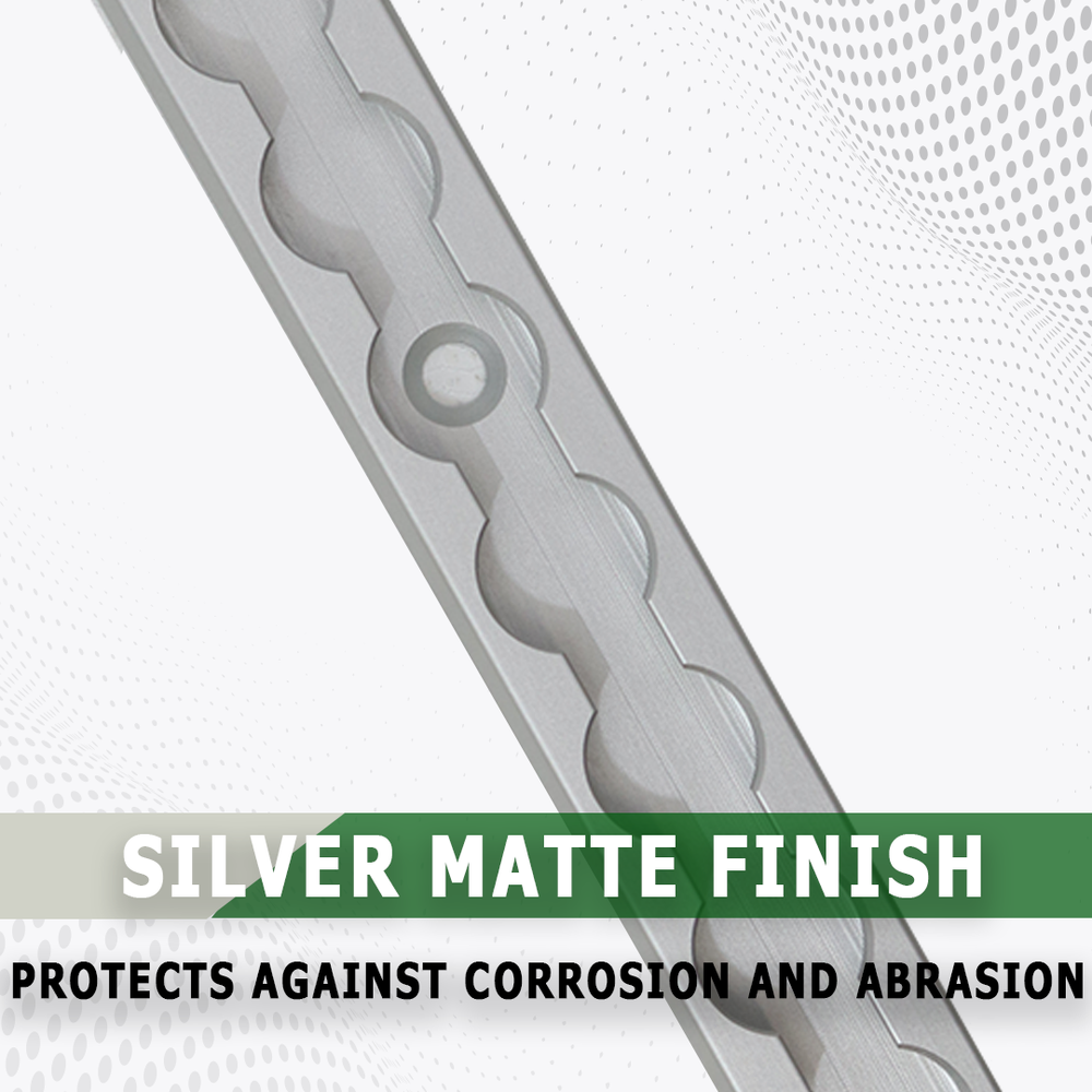 Aluminum L-Track 48" Length - 2 Pack - Tie Down System L Track Rail - Silver