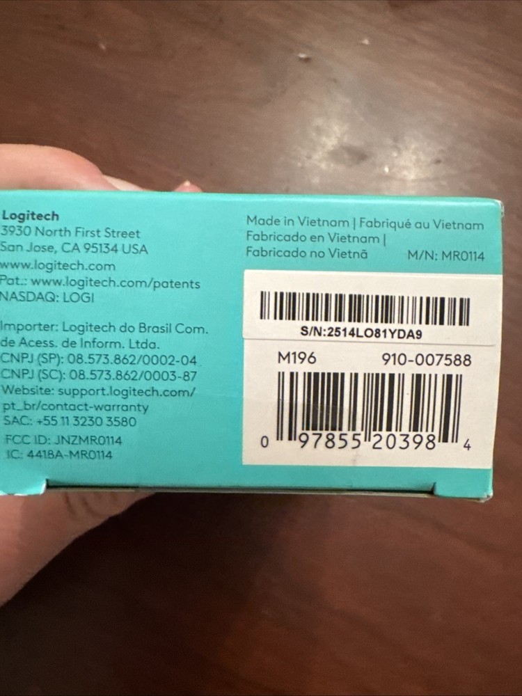 Logitech Wireless Connection Ports M196 Mouse Bluetooth Compact