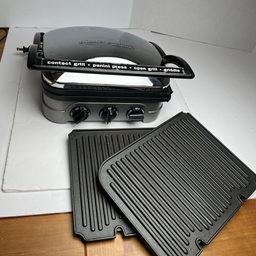 Cuisinart Gourmet Griddler GRID-8NPC - Griddle & Grill Plates - TESTED & WORKS