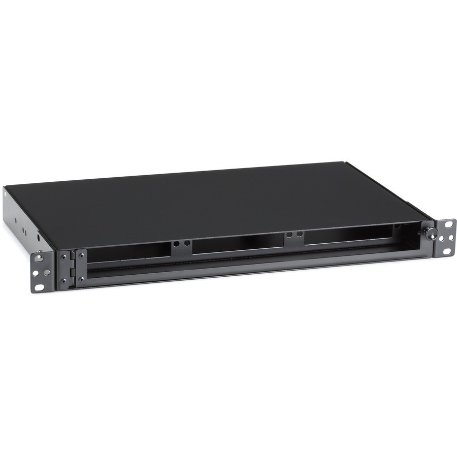 Black Box Rackmount Fiber Shelf 1U 3-Adapter Panel