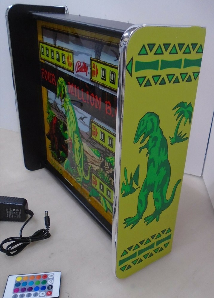 Bally Four Million BC Pinball Head LED Display light box
