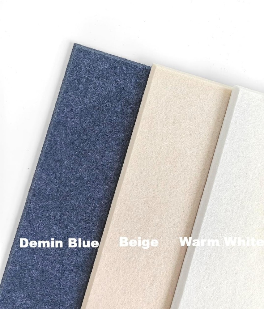 Versatile Denim Blue Felt Panel Set - 12-Pack 47"x35" Pinboard Alternative