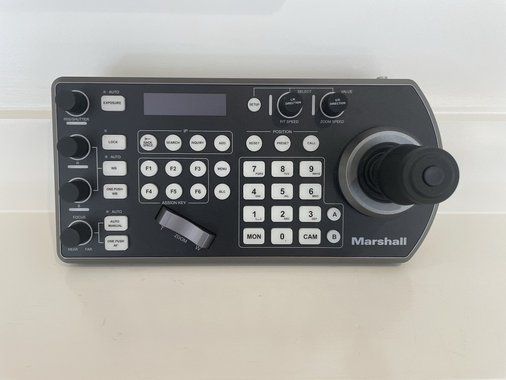 Marshall Electronics VS-PTC-IP PTZ Camera Controller Joystick Keypad Black Gray