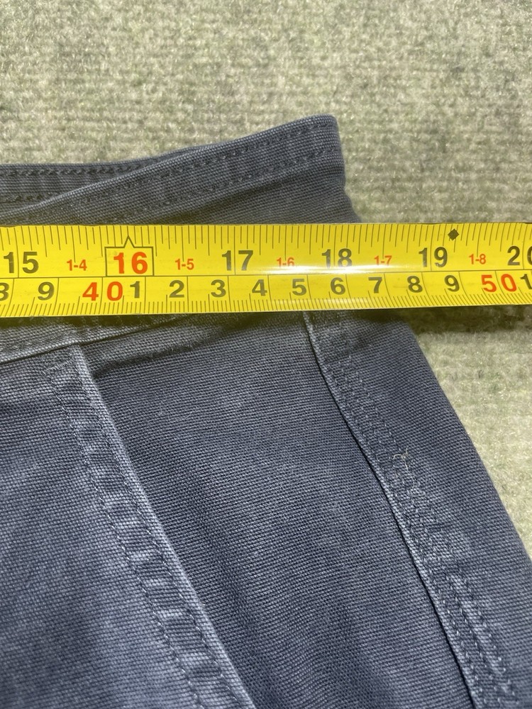Duluth Trading Flex Fire Hose Work Pants 38x32 Blue Cotton Blend Construction