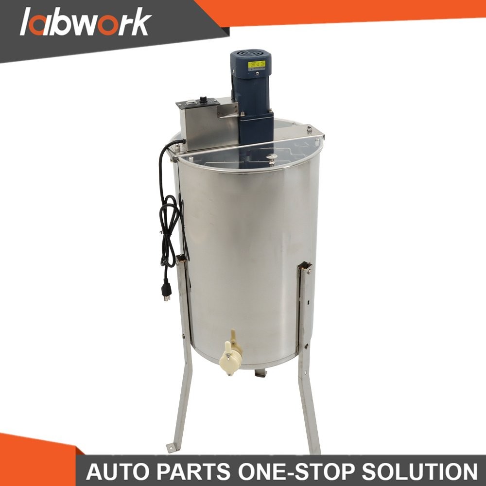Labwork Electric Honey Extractor Stainless Steel 2/4 Frames Power Beekeeping US