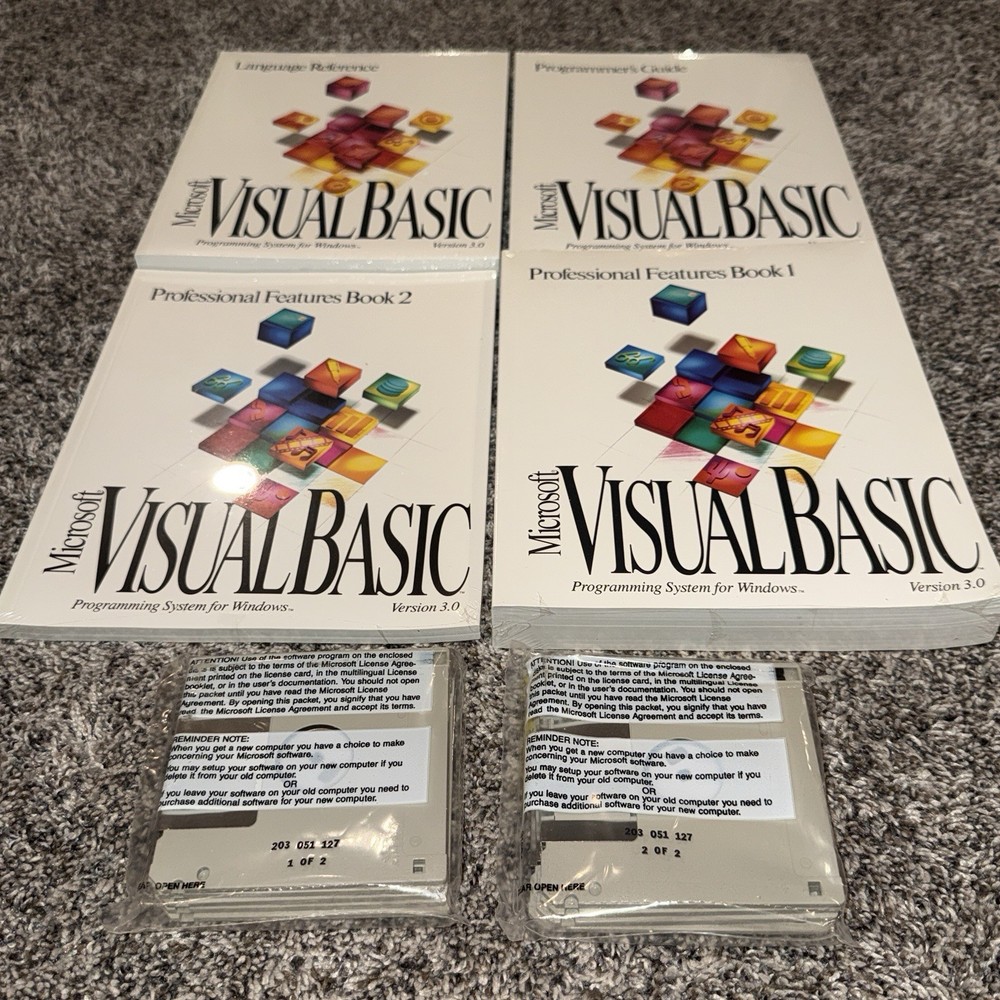 Microsoft Visual Basic Professional Edition Ver 3.0 Windows 95 New Open Box